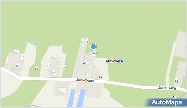 Jankowice, Jankowice, 77, mapa Jankowice