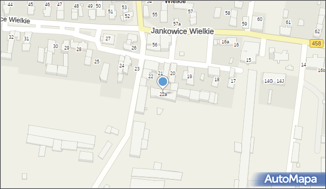 Jankowice Wielkie, Jankowice Wielkie, 22a, mapa Jankowice Wielkie