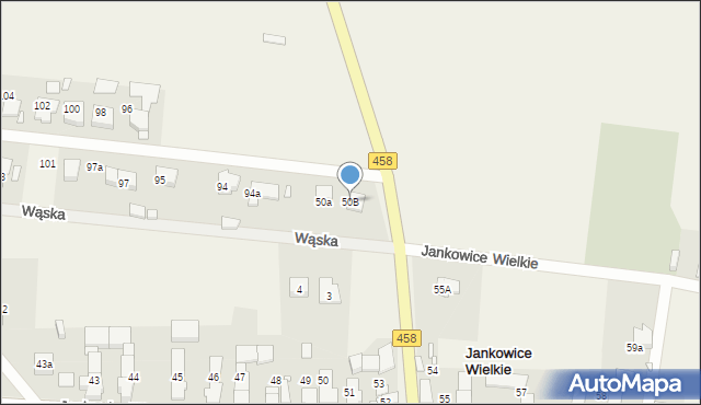 Jankowice Wielkie, Jankowice Wielkie, 50B, mapa Jankowice Wielkie