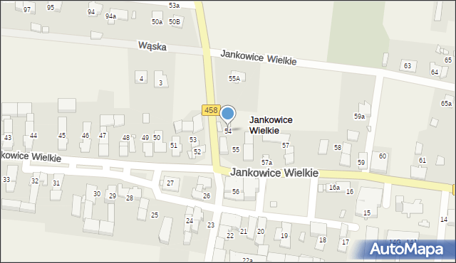 Jankowice Wielkie, Jankowice Wielkie, 54, mapa Jankowice Wielkie