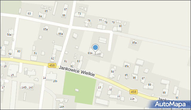 Jankowice Wielkie, Jankowice Wielkie, 83B, mapa Jankowice Wielkie