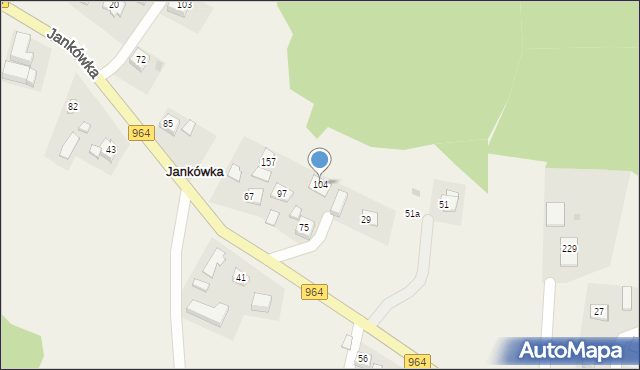 Jankówka, Jankówka, 104, mapa Jankówka