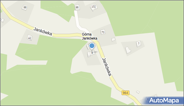 Jankówka, Jankówka, 8, mapa Jankówka