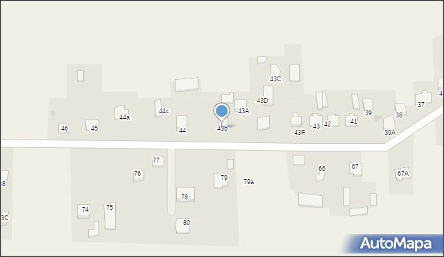 Jankowo, Jankowo, 43b, mapa Jankowo