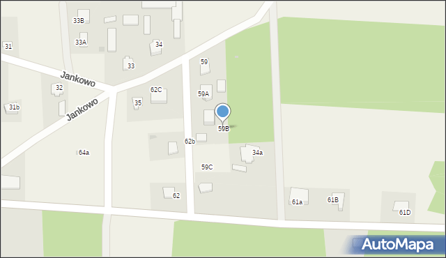 Jankowo, Jankowo, 59B, mapa Jankowo