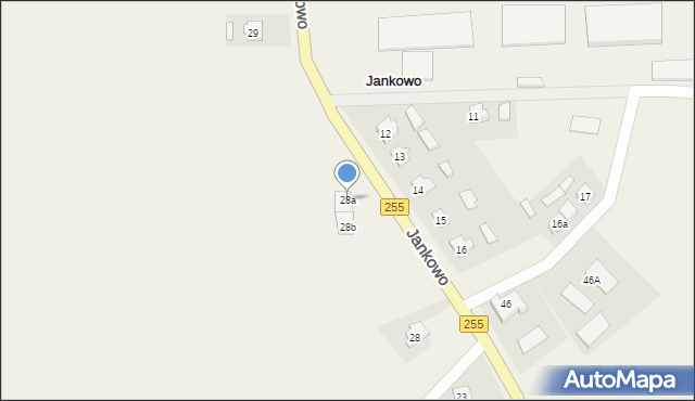 Jankowo, Jankowo, 28a, mapa Jankowo