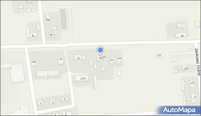 Jankowo Dolne, Jankowo Dolne, 11b, mapa Jankowo Dolne