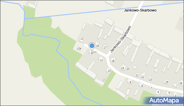 Jankowo-Skarbowo, Jankowo-Skarbowo, 12, mapa Jankowo-Skarbowo