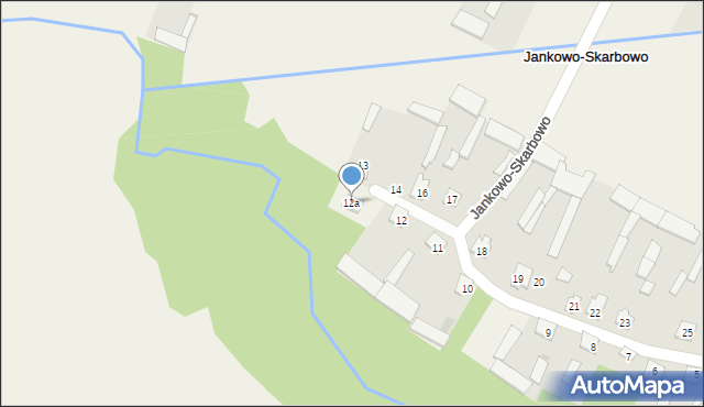 Jankowo-Skarbowo, Jankowo-Skarbowo, 12a, mapa Jankowo-Skarbowo