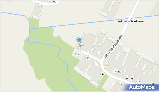Jankowo-Skarbowo, Jankowo-Skarbowo, 13, mapa Jankowo-Skarbowo