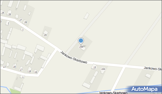 Jankowo-Skarbowo, Jankowo-Skarbowo, 15A, mapa Jankowo-Skarbowo