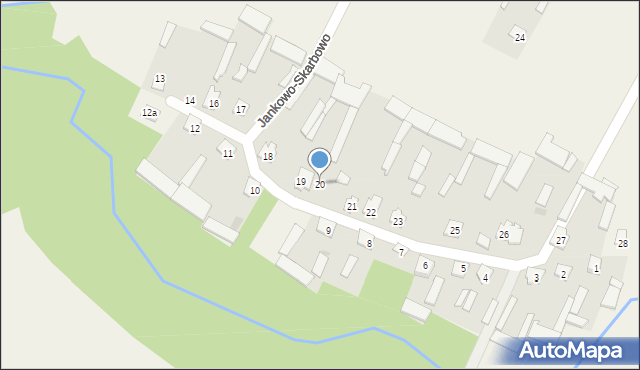 Jankowo-Skarbowo, Jankowo-Skarbowo, 20, mapa Jankowo-Skarbowo