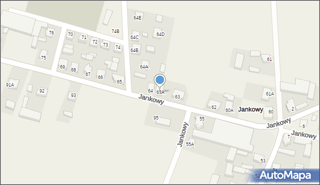 Jankowy, Jankowy, 63A, mapa Jankowy