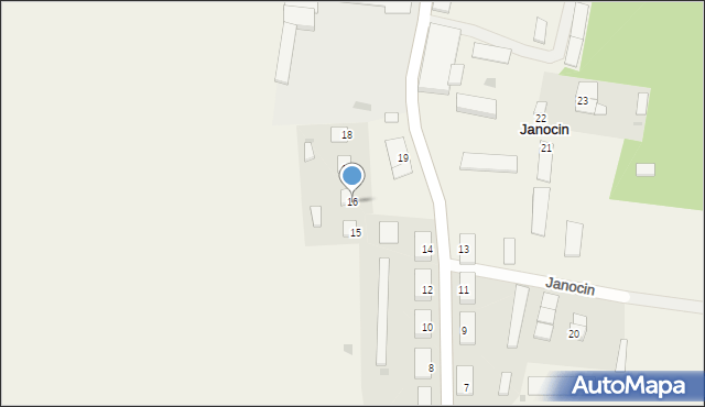 Janocin, Janocin, 16, mapa Janocin