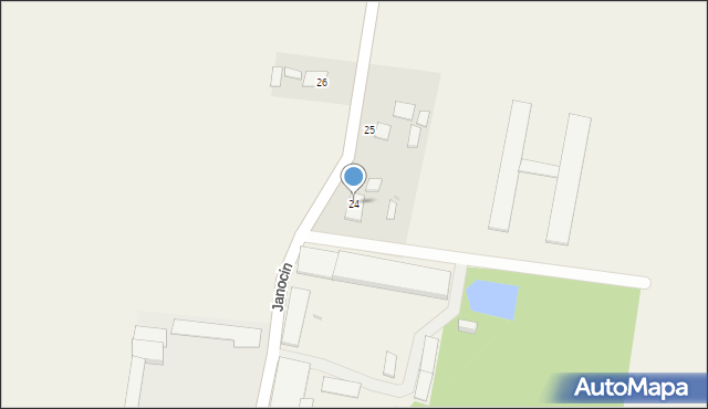 Janocin, Janocin, 24, mapa Janocin