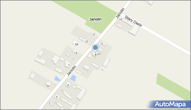Janolin, Janolin, 9, mapa Janolin