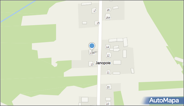 Janopole, Janopole, 13A, mapa Janopole