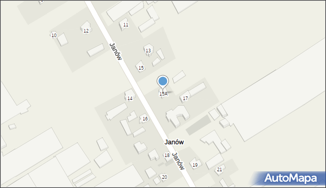 Janów, Janów, 15A, mapa Janów