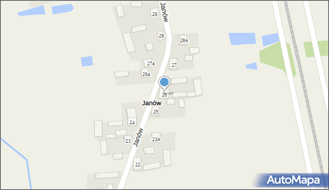 Janów, Janów, 26, mapa Janów