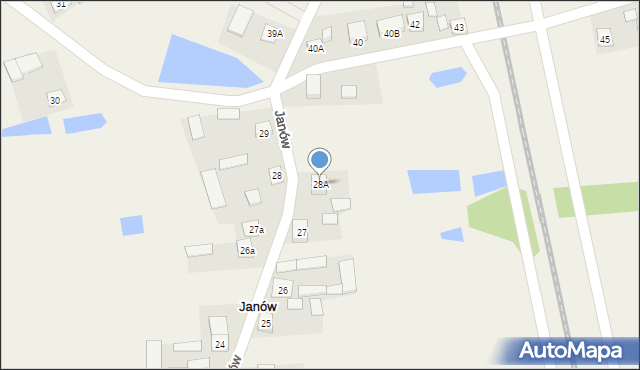 Janów, Janów, 28A, mapa Janów