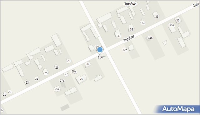 Janów, Janów, 31A, mapa Janów