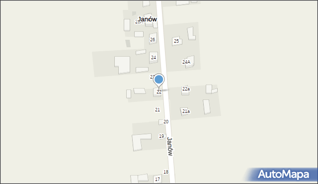 Janów, Janów, 22, mapa Janów