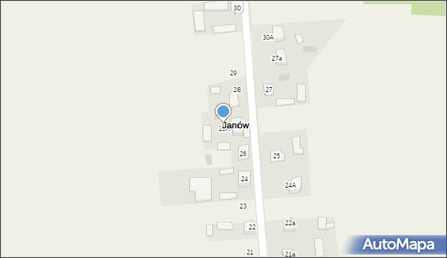 Janów, Janów, 26A, mapa Janów