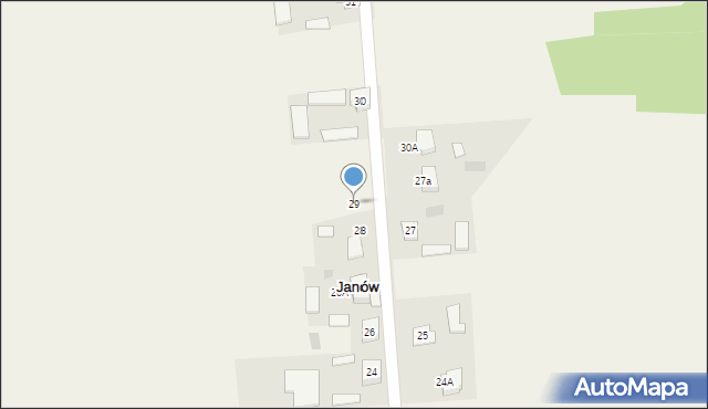 Janów, Janów, 29, mapa Janów