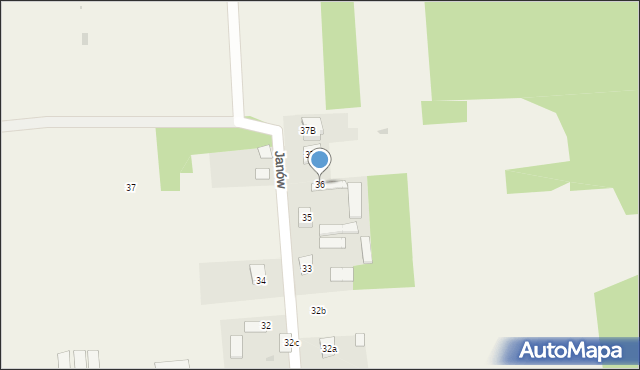 Janów, Janów, 36, mapa Janów
