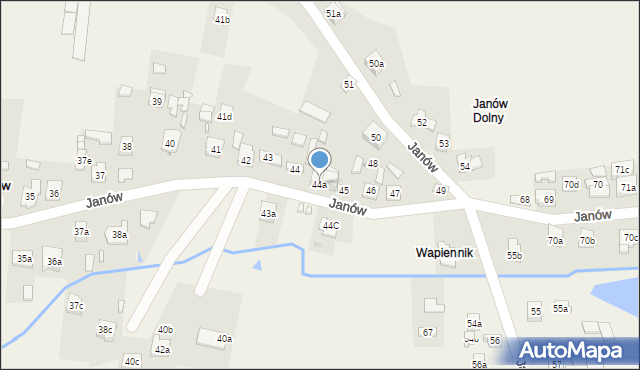 Janów, Janów, 44a, mapa Janów