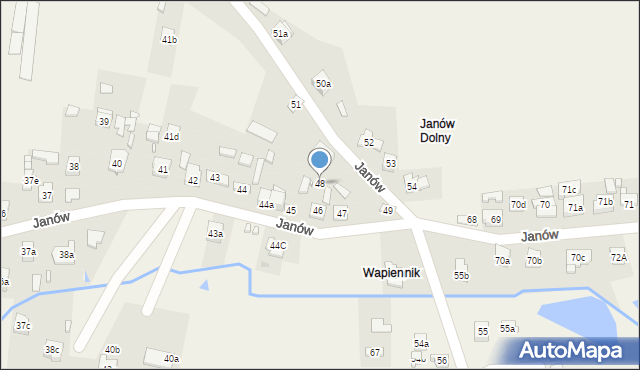 Janów, Janów, 48, mapa Janów