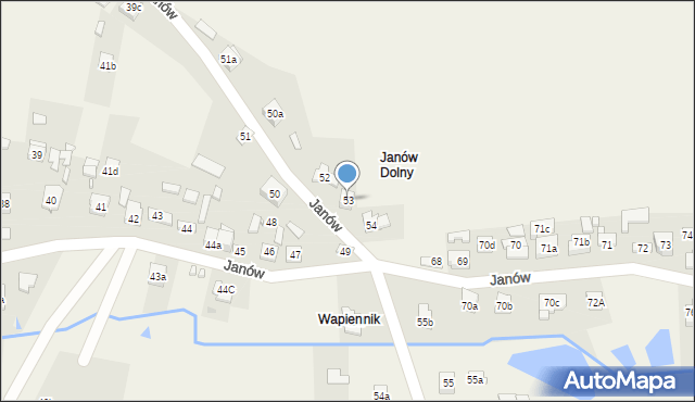 Janów, Janów, 53, mapa Janów