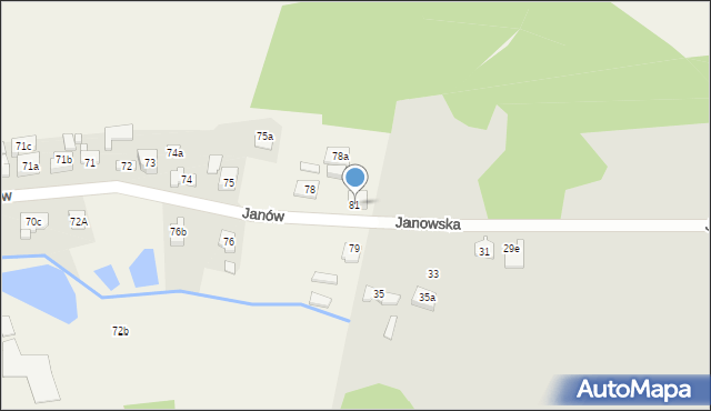 Janów, Janów, 81, mapa Janów