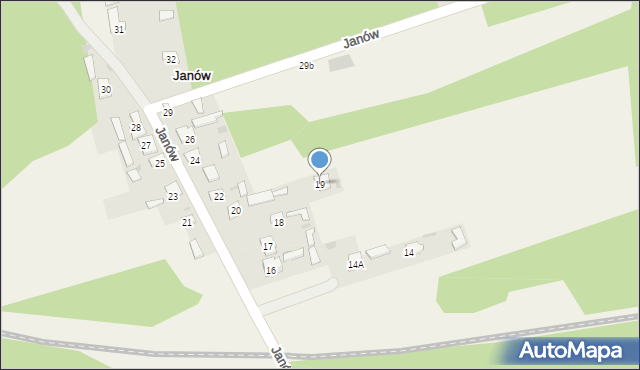 Janów, Janów, 19, mapa Janów