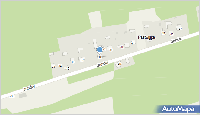 Janów, Janów, 38, mapa Janów