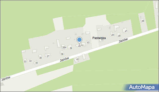 Janów, Janów, 41, mapa Janów