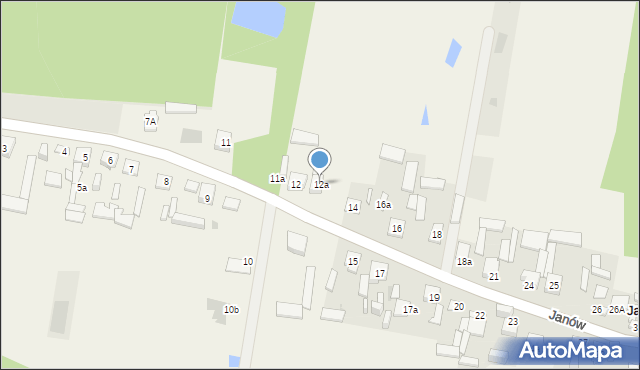 Janów, Janów, 12a, mapa Janów
