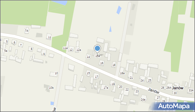 Janów, Janów, 16a, mapa Janów