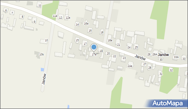 Janów, Janów, 17a, mapa Janów