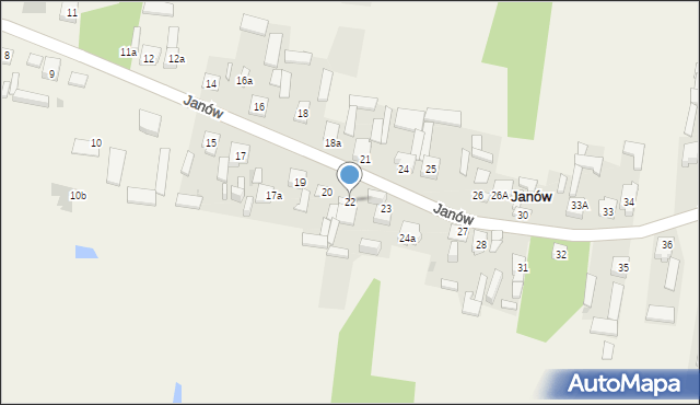 Janów, Janów, 22, mapa Janów