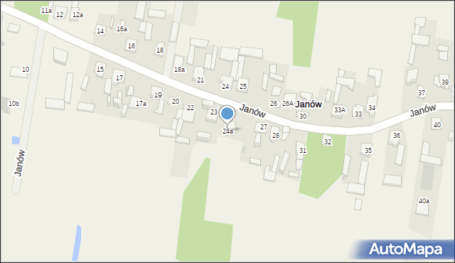 Janów, Janów, 24a, mapa Janów