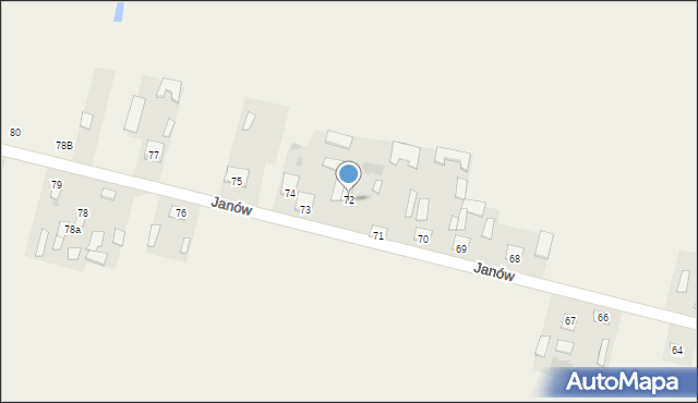 Janów, Janów, 72, mapa Janów