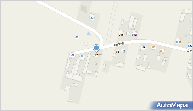 Janów, Janów, 87, mapa Janów