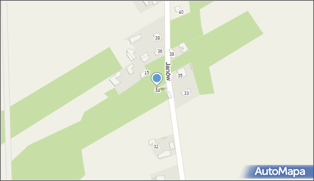 Janów, Janów, 34, mapa Janów