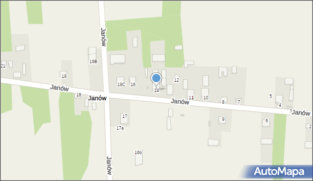 Janów, Janów, 14, mapa Janów