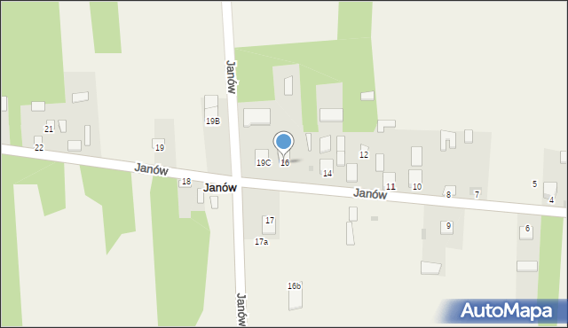 Janów, Janów, 16, mapa Janów