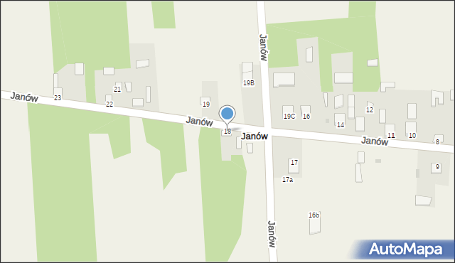 Janów, Janów, 18, mapa Janów