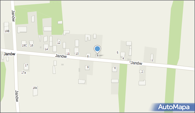 Janów, Janów, 7, mapa Janów