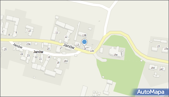 Janów, Janów, 14, mapa Janów