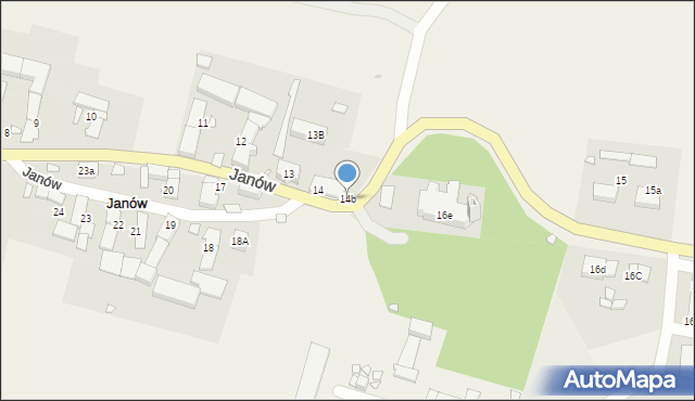 Janów, Janów, 14b, mapa Janów